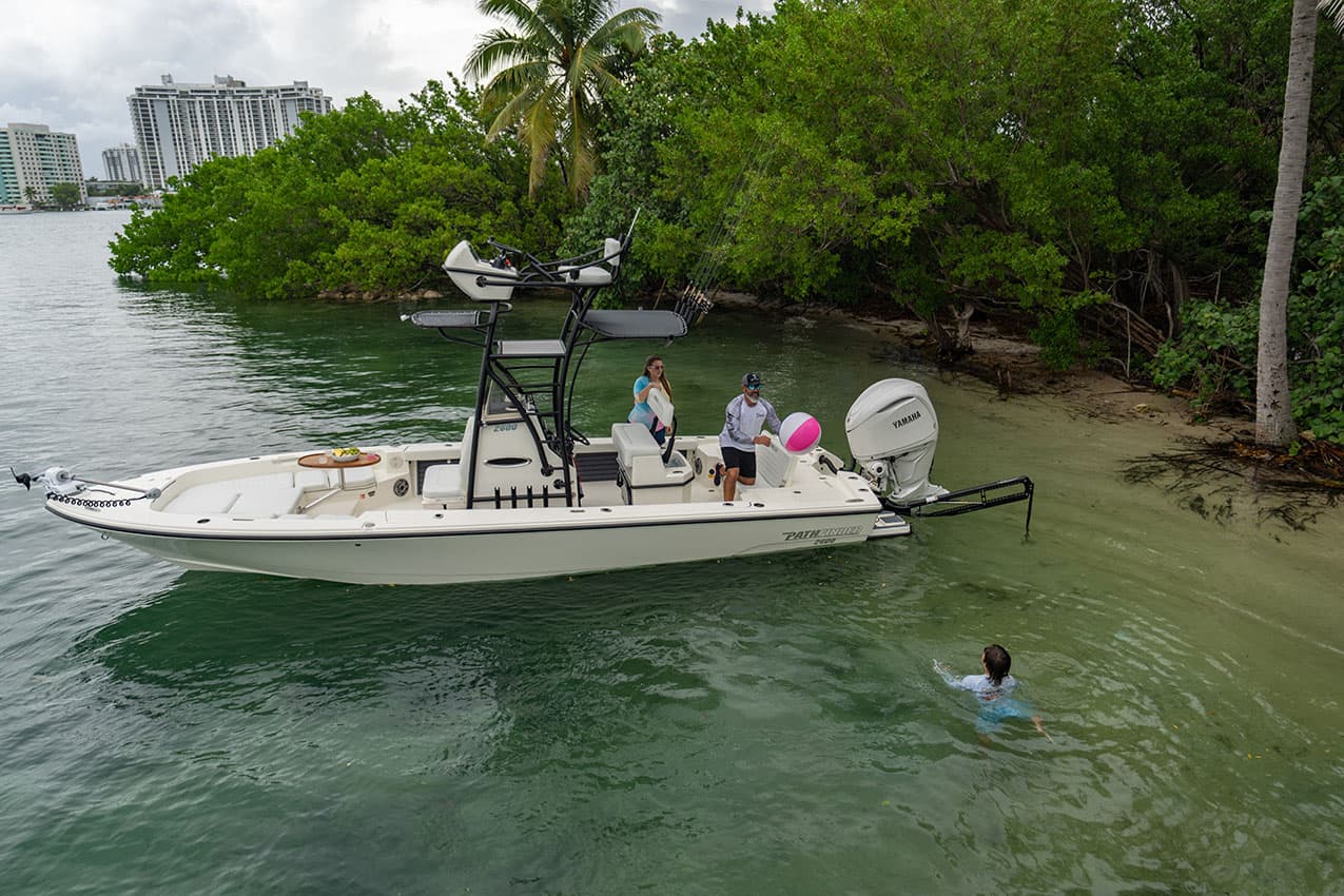 2600 Pathfinder TRS at Sandbar with Powerpoles.