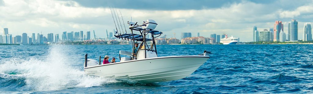 Pathfinder 2600 TRS Running Offshore.