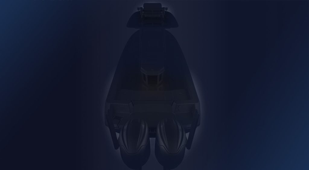 Dramatic teaser image of the new Pathfinder boat.
