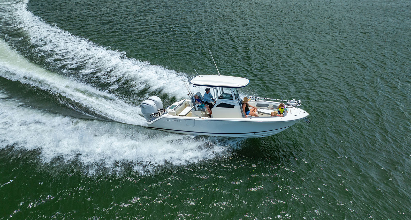 Cobia Boats 245 center console 24-foot family boat.