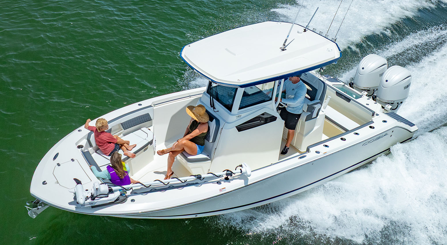 Cobia Boats 245 center console 24-foot family boat.