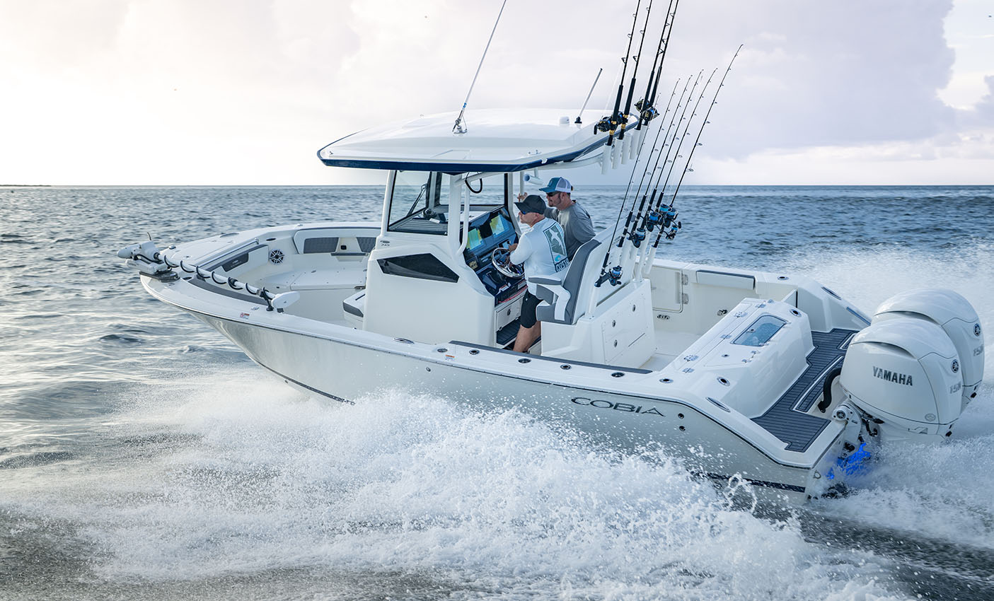Cobia Boats 245 center console 24-foot fishing boat.
