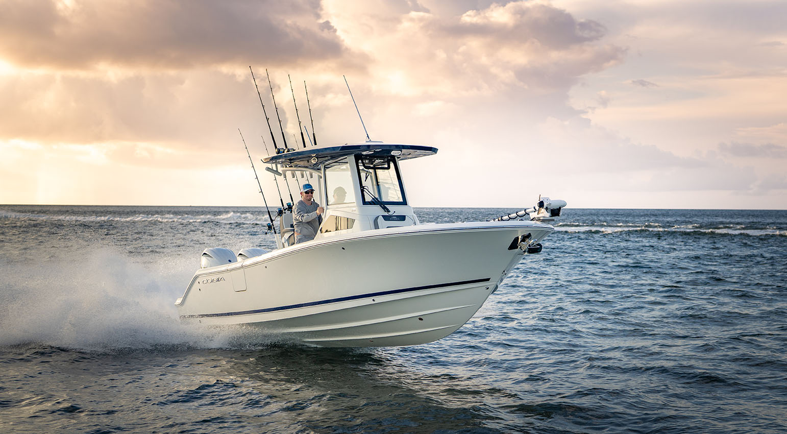 Cobia Boats 245 center console 24-foot fishing boat.