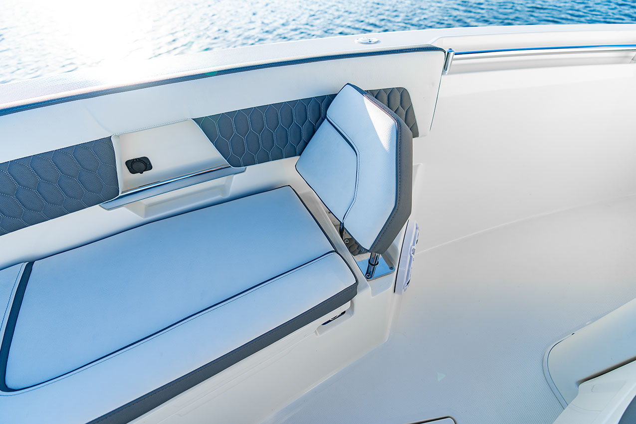 Cobia 245 CC Bow Seating With Forward Facing Backrests