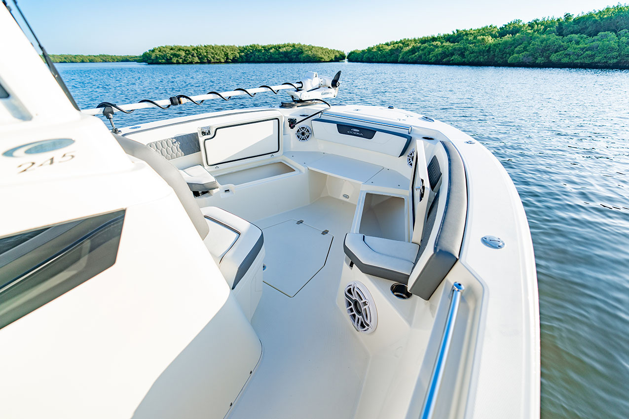 Cobia 245 CC Bow Storage