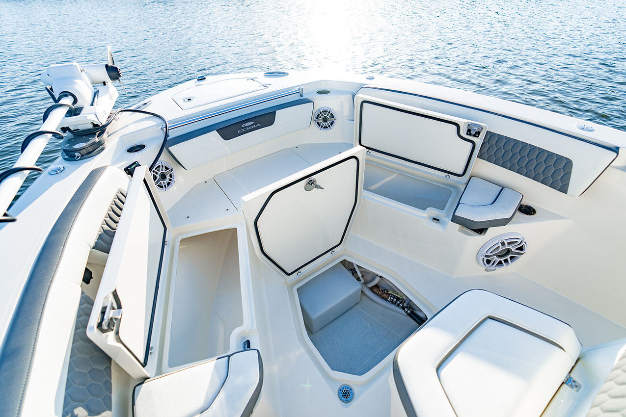 Cobia 245 CC Bow Storage